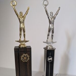 Vintage Trophies 2 MCM Marble based